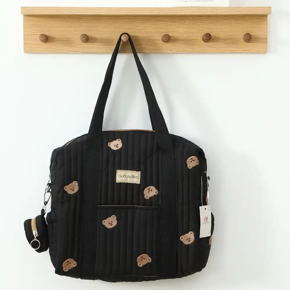 Black Diaper Bag tote