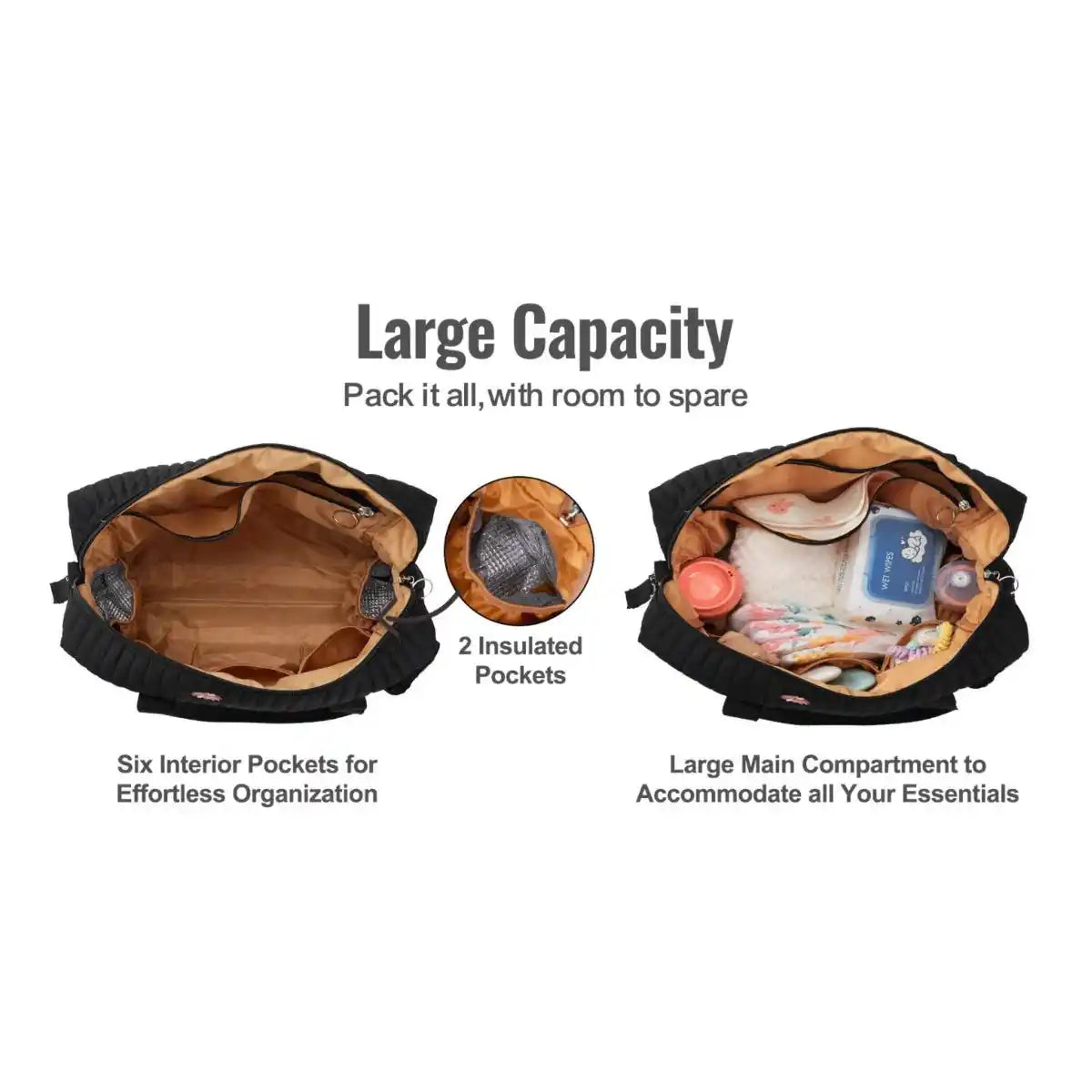 Diaper Bag Large Inside