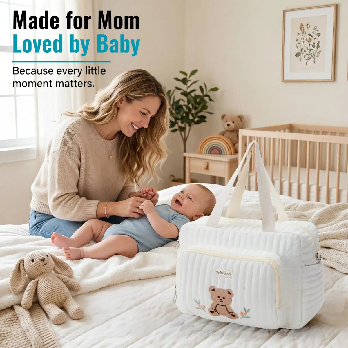 GoBabyMart Small Diaper Bag Tote - GoBabyMart