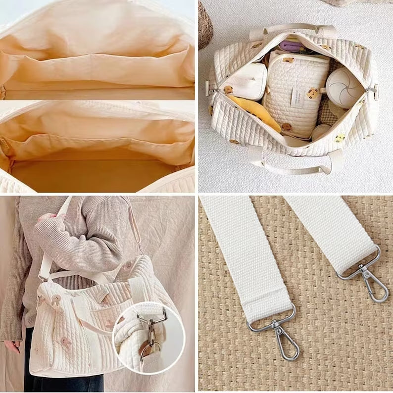 Hospital bag L beige