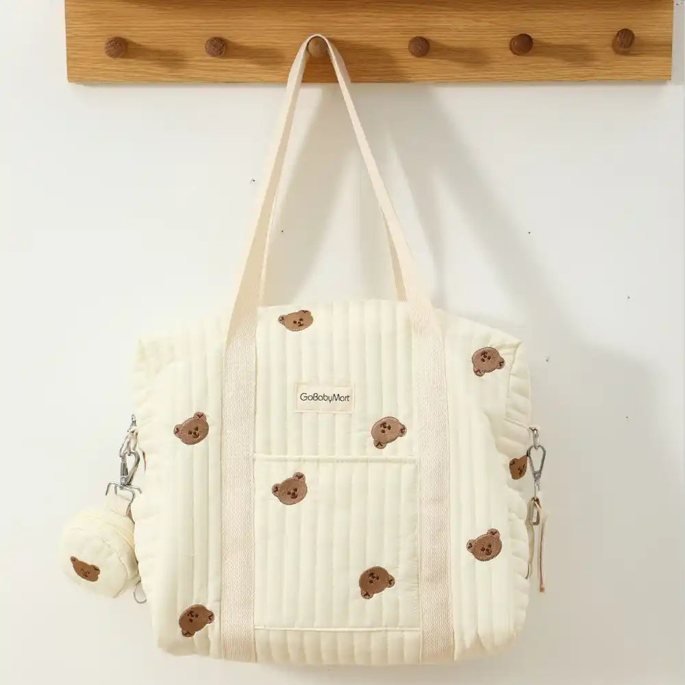 White Diaper Bag tote