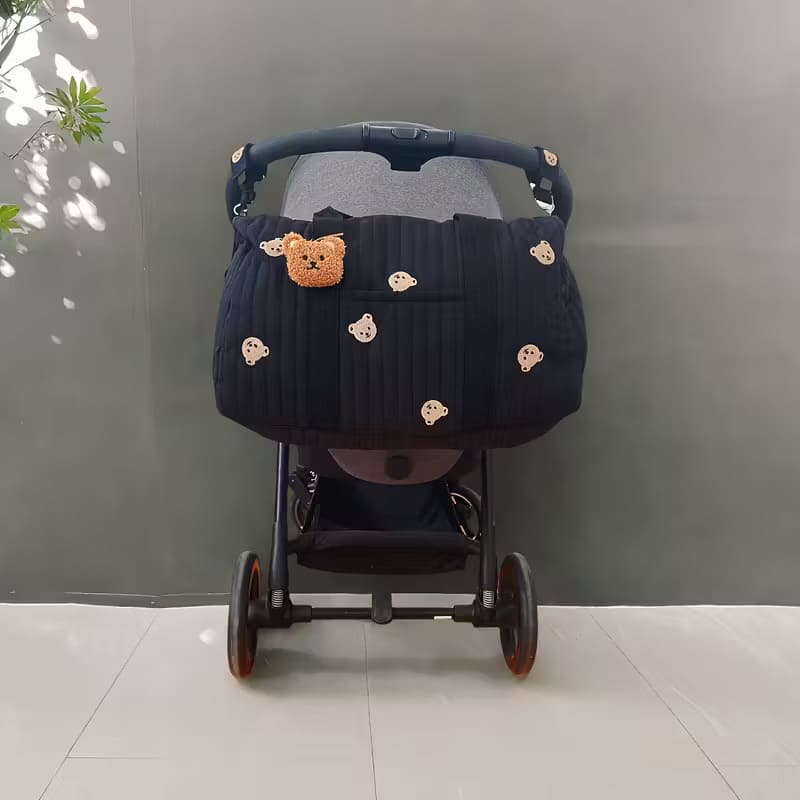 Diaper bag Hospital on stroller black 