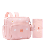 GoBaby Convertible Diaper Backpack - GoBabyMart #Color_Pink - Flowers