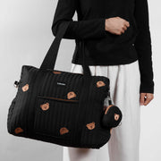 GoBaby Multifunctional Diaper Bag Tote - GoBabyMart #Color_Black Bears