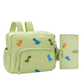 GoBabyMart Convertible Diaper Bag Backpack - GoBabyMart #Color_Green - Dinosaurs