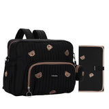 GoBabyMart Convertible Diaper Bag Backpack - GoBabyMart #Color_Black - Bears