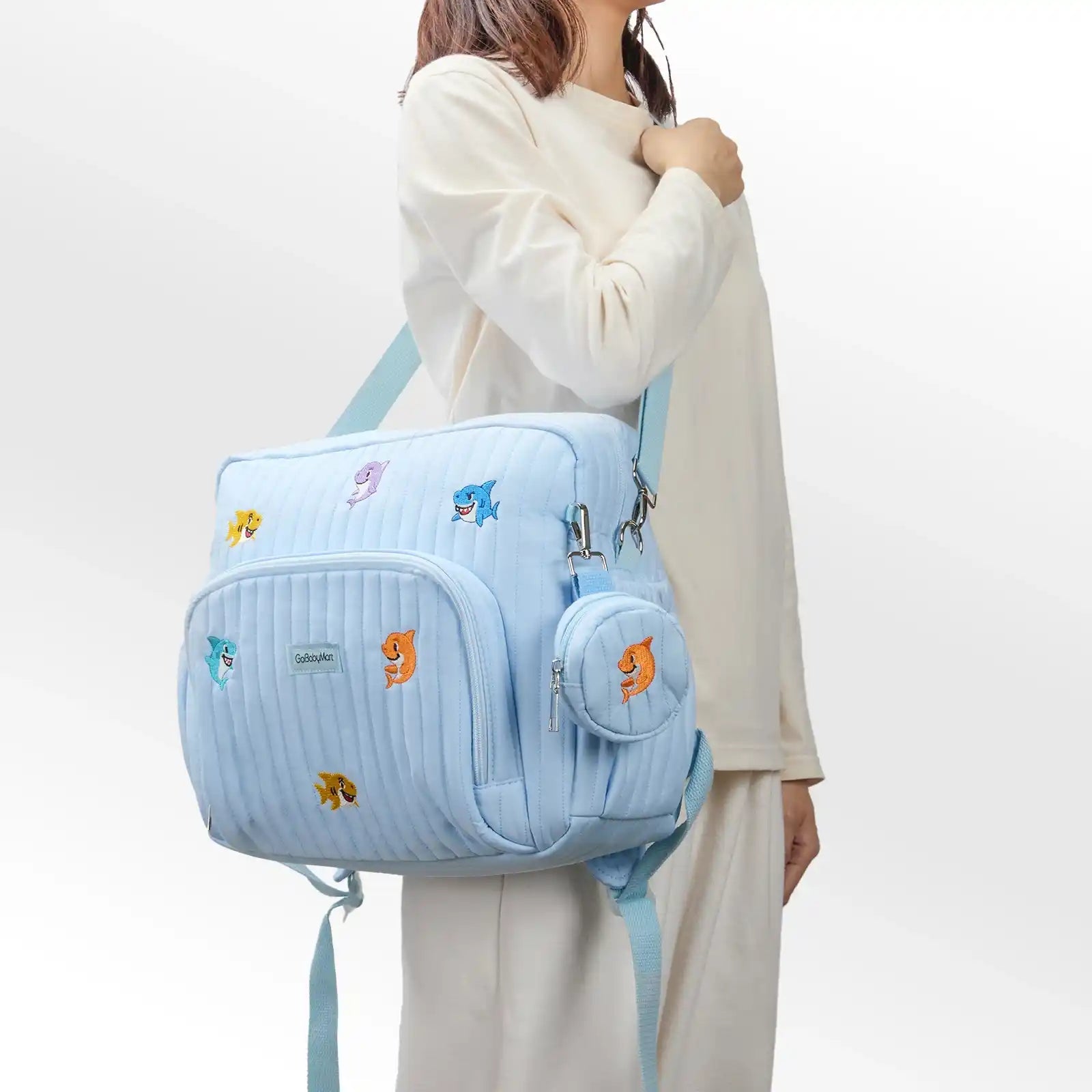 GoBabyMart Convertible Diaper Bag Backpack - GoBabyMart