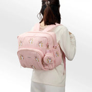 GoBabyMart Convertible Diaper Bag Backpack - GoBabyMart #Color_Pink - Unicorns
