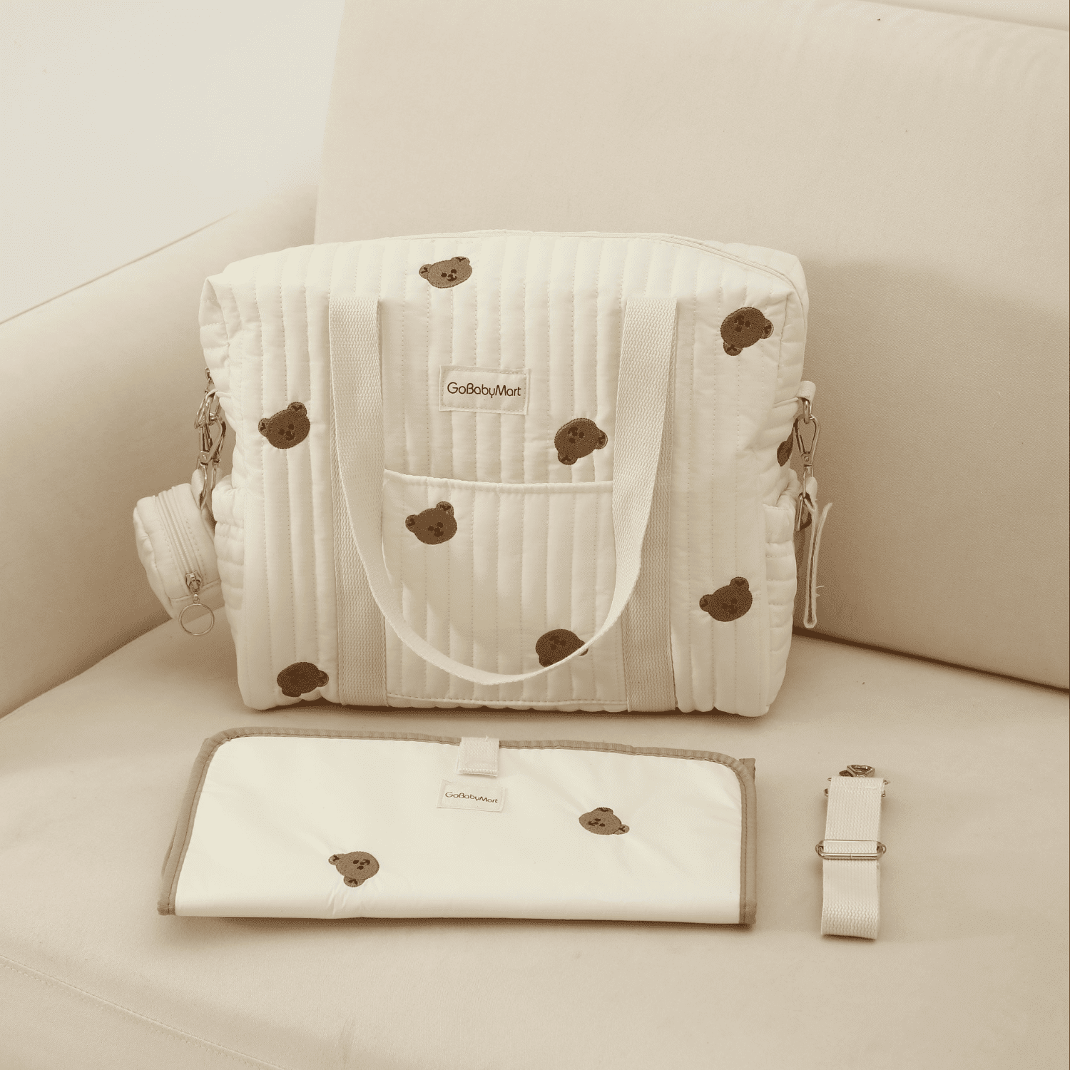GoBabyMart Multifunctional Diaper Bag Tote - GoBabyMart