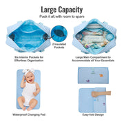 GoBabyMart Multifunctional Diaper Bag Tote - GoBabyMart