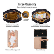 GoBabyMart Multifunctional Diaper Bag Tote - GoBabyMart