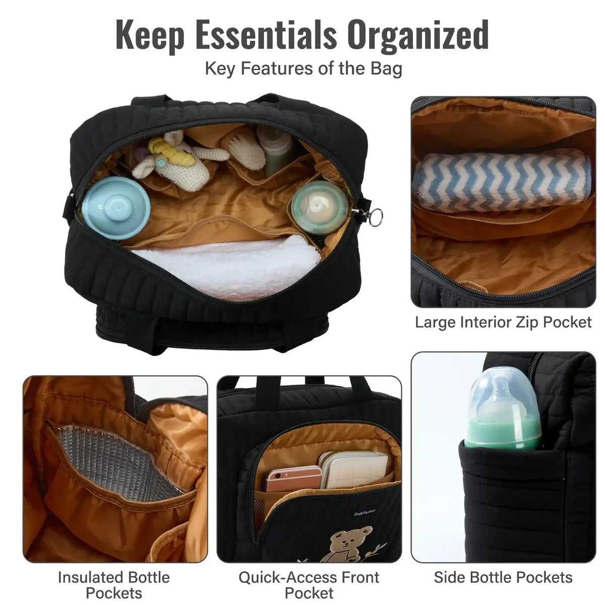 GoBabyMart Small Diaper Bag Tote - GoBabyMart
