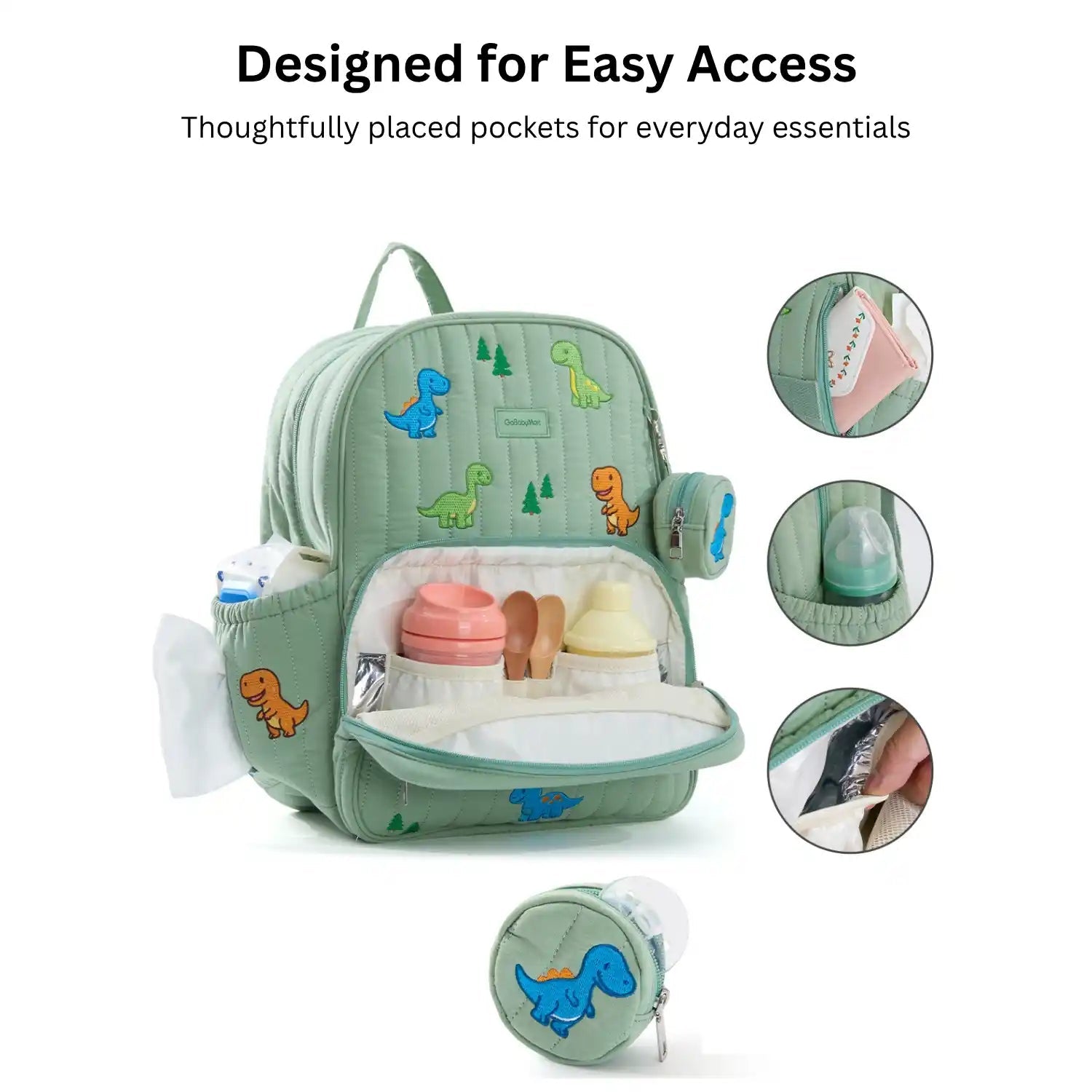GoBabyMart Ultimate Diaper Bag Backpack - GoBabyMart